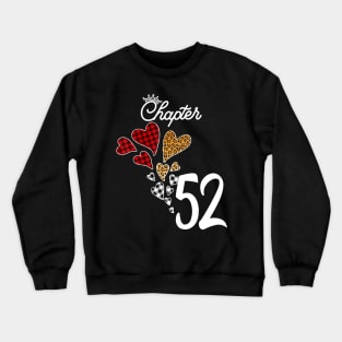 Chapter 52 Years 52th Birthday Leopard Buffalo Plaid Gift T-Shirt Crewneck Sweatshirt